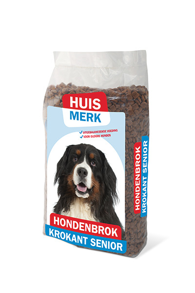 Huismerk Hondenbrok Krokant Senior 10 kg