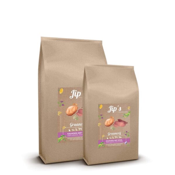 Jip's puppyvoer kalkoen met eend 2kg